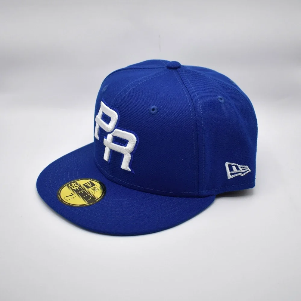 New Era 59FIFTY Puerto Rico PR WBC World Baseball Fitted Hat Cap 7 1/2 Blue NWT